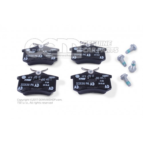 FREN BALATASI ARKA PASSAT/TIGUAN/Q3 06>