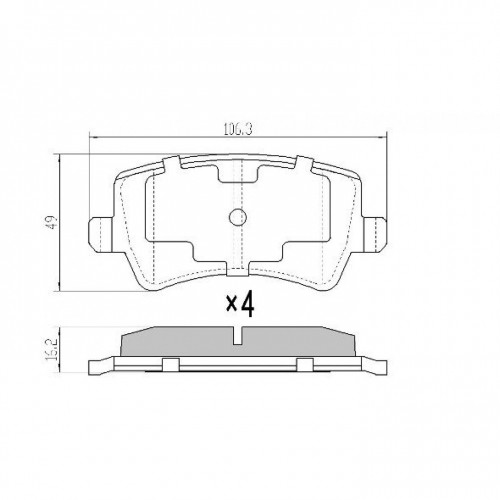 ARKA FREN BALATASI. EVOGUE 2.0 D. 2011>19..
