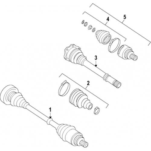 AKS KAFASI DIŞ A4/A5/Q5 08>