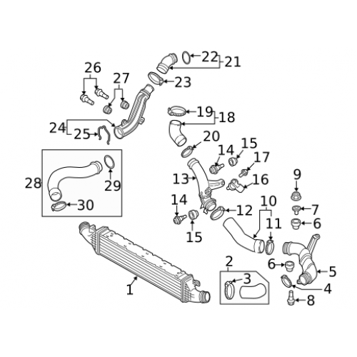 TURBO HORTUMU PASSAT  TIGUAN A3 GOLF 09>2,0 TDI CBAB