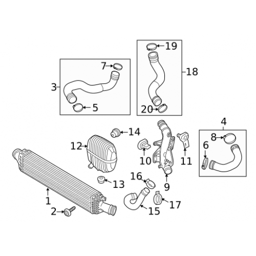 TURBO HORTUMU A4 A5 08> 1,8 / 2,0 TDI